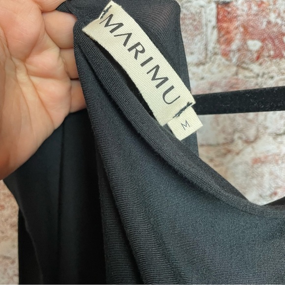 Marimu Calma Kaftan Dress Black Medium - Picture 9 of 9